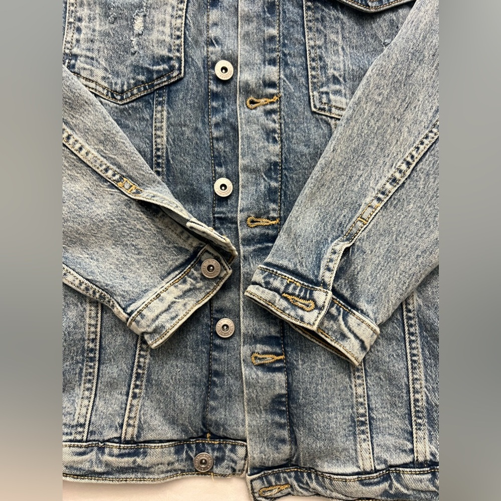 Art Class Oversized Denim Jean Jacket Kids Size XL - Picture 9 of 10